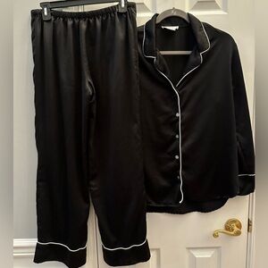 Natori Private Luxuries Pajama Pants Sleep Set Long Sleeve Small Comfy